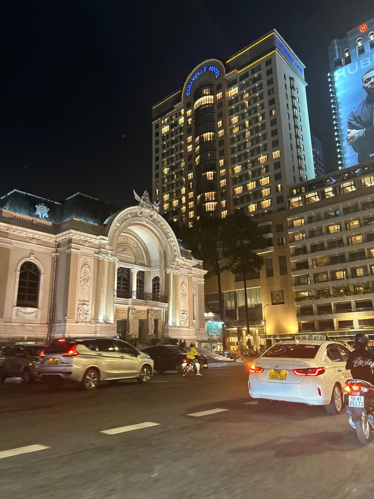 Opera House area at night, Ho Chi Minh City, Vietnam